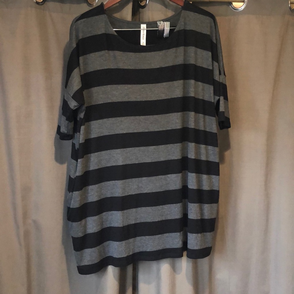 Zenana Premium oversized striped tunic